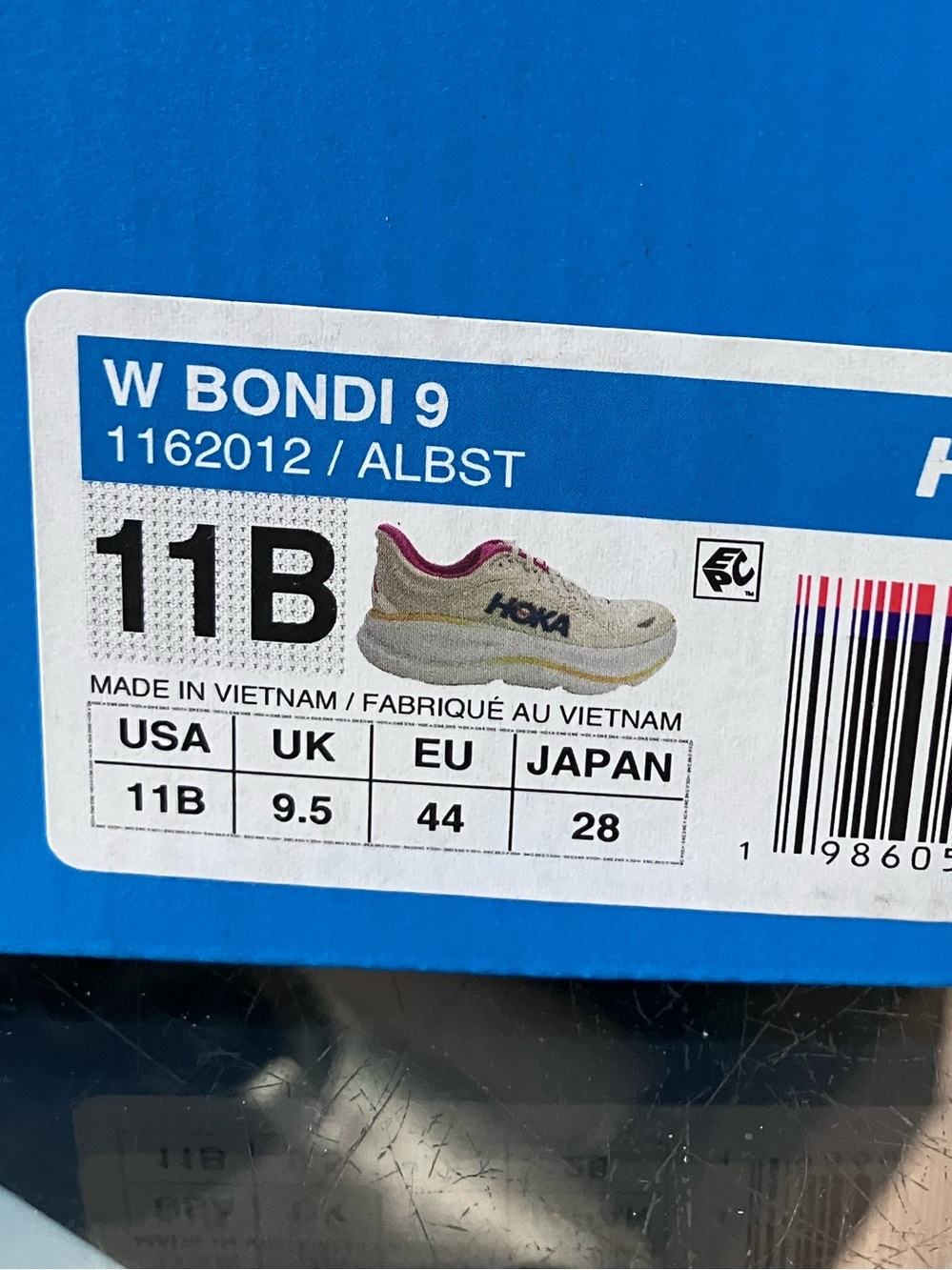 Women’s Hoka Bondi 9 Alabaster Birch Size 11 - Picture 9 of 9
